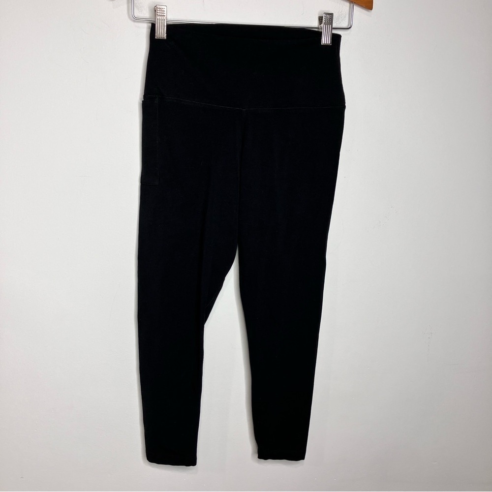 Tasc performance cropped leggings black size medium
